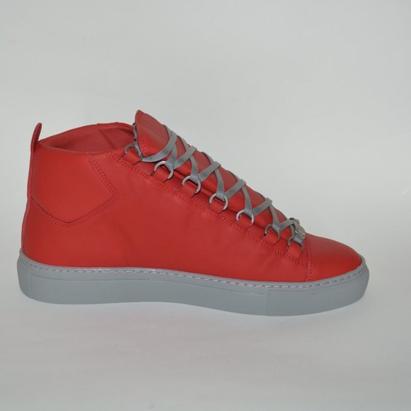 NEW BALENCIAGA HITOP LEATHER SNEAKERS US 6 EU 39 MENS - Picture 2 of 9